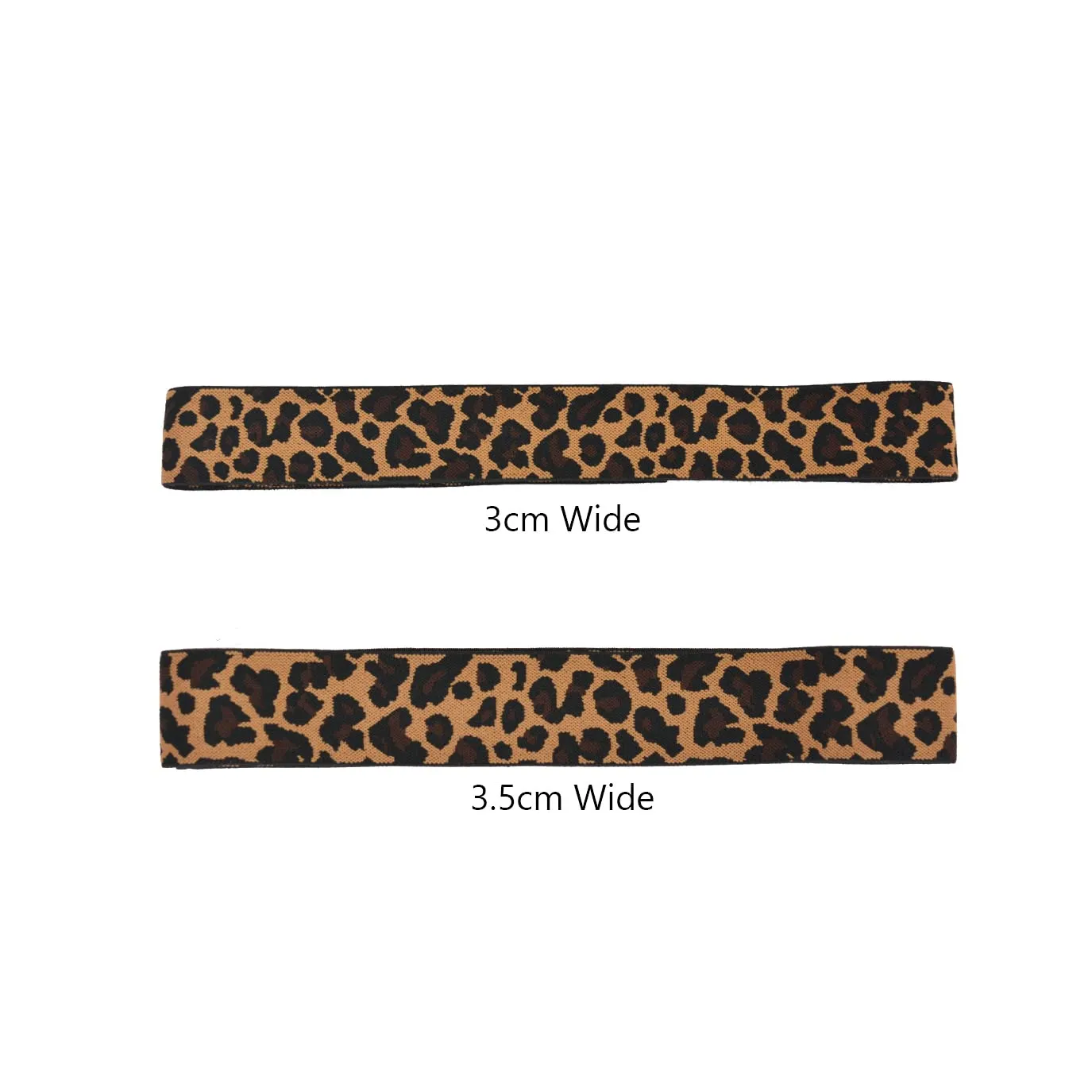 3 Pcs Elastic Bands for Wigs Lace Melting Bands Adjustable Leopard Print Wig Headbands for Lace Front Edges Laying (Width 1.2 Inch/3.0cm)
