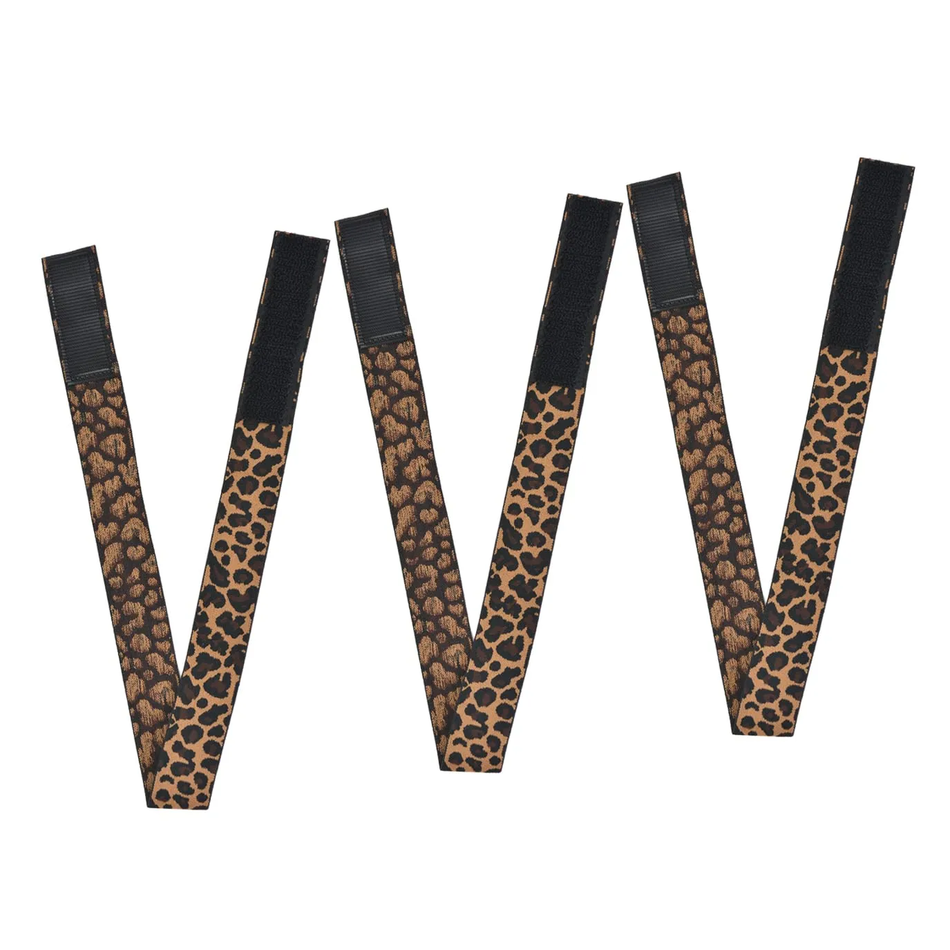 3 Pcs Elastic Bands for Wigs Lace Melting Bands Adjustable Leopard Print Wig Headbands for Lace Front Edges Laying (Width 1.2 Inch/3.0cm)