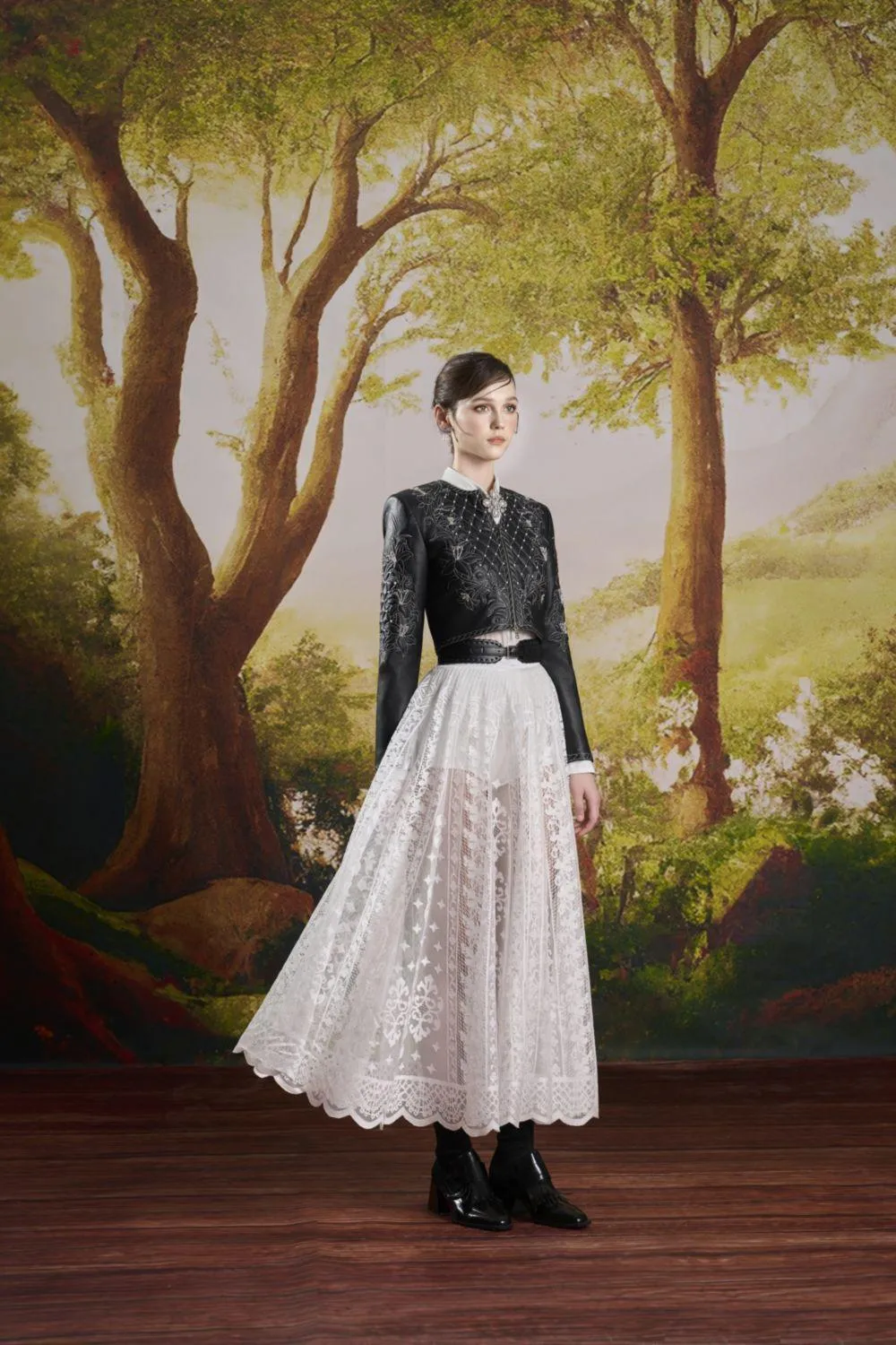 Agnes Straight Cuff Sleeved Silk Shirt
