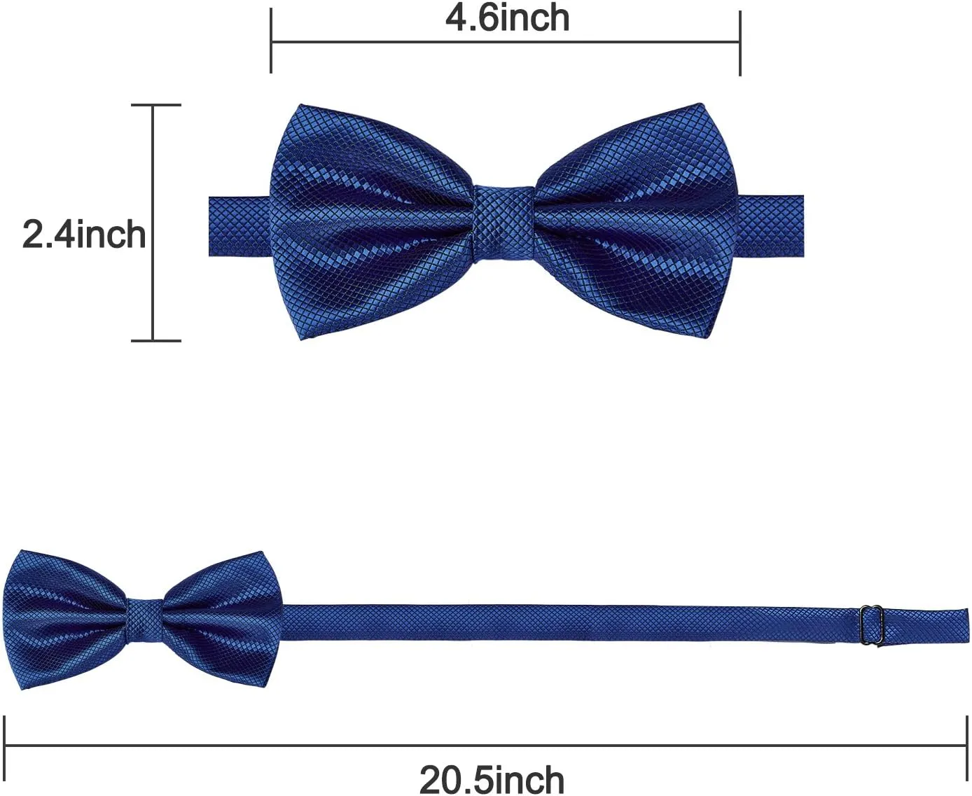AUSKY 8 PACKS Elegant Adjustable Pre-tied Bow Ties for Men Boys (1&4&5&6&8 Pack for option)