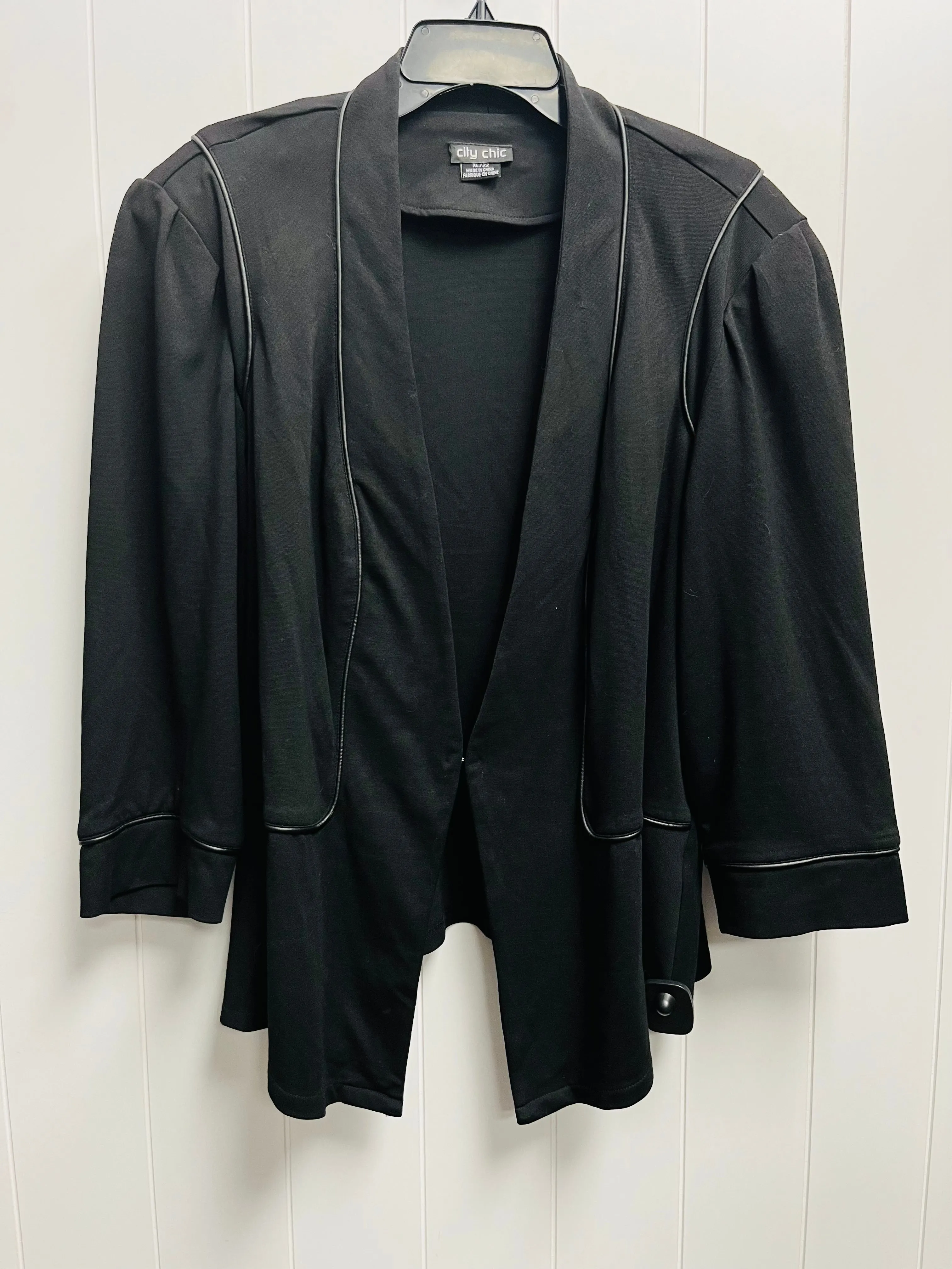 Black Blazer City Chic, Size Xl