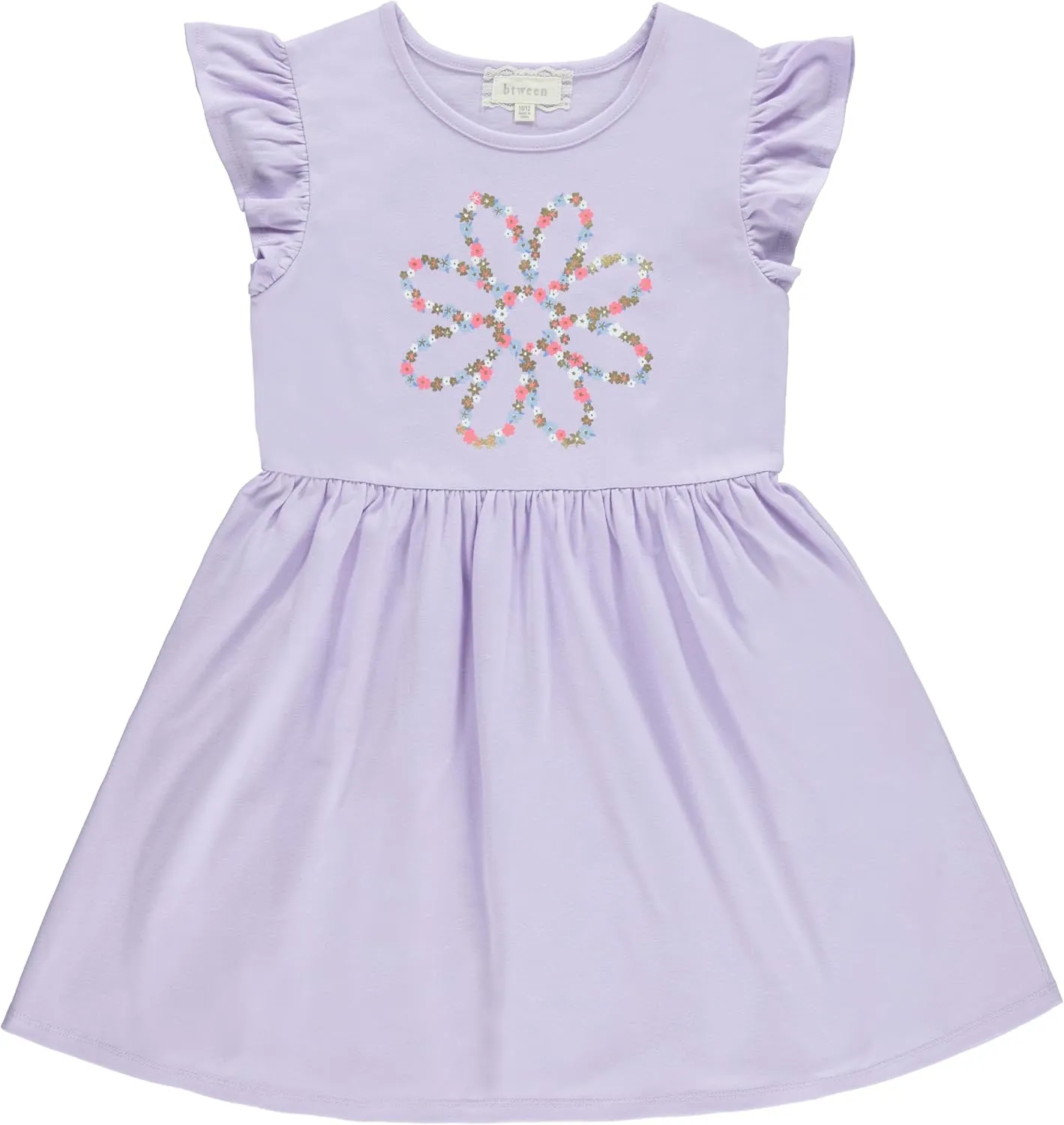 BTween 3 Piece Girls Summer Dress Set Short Sleeve Casual Skater Dresses