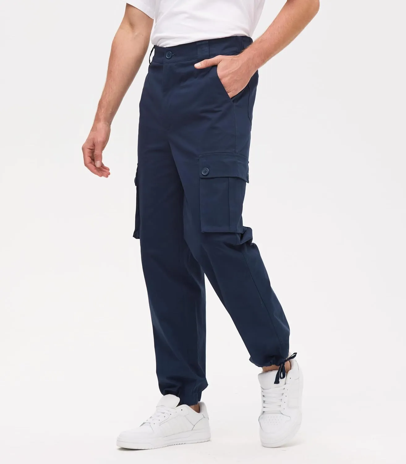 Cargo Pants for Men Baggy and Relaxed Fit Men's Casual Pants with 6 Pockets