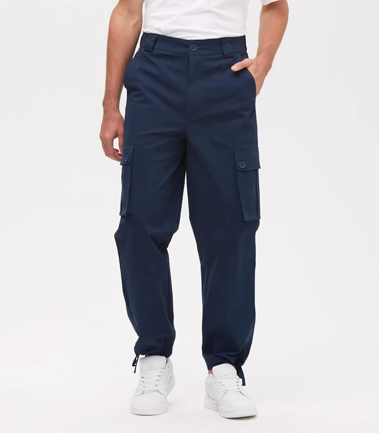 Cargo Pants for Men Baggy and Relaxed Fit Men's Casual Pants with 6 Pockets