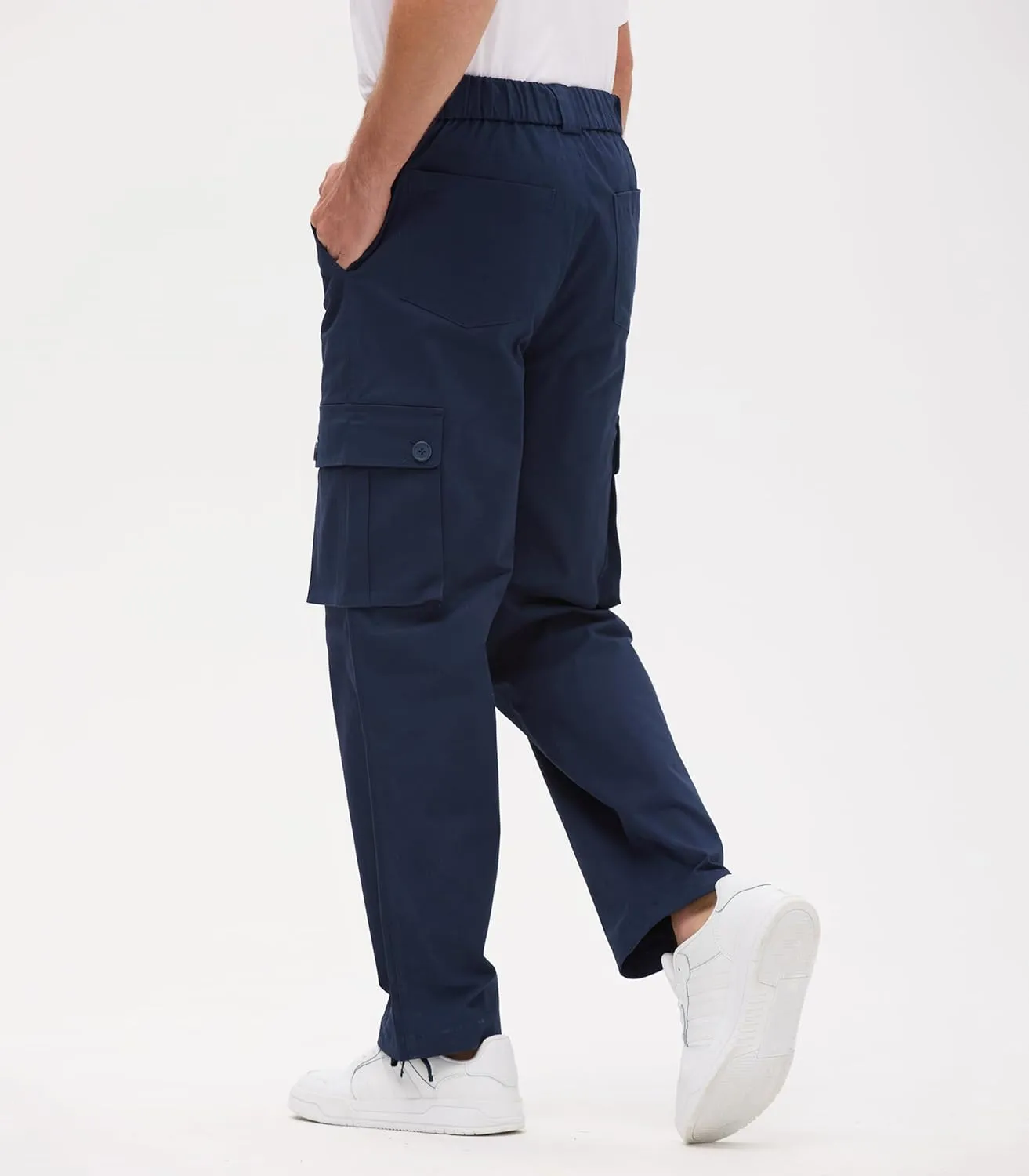 Cargo Pants for Men Baggy and Relaxed Fit Men's Casual Pants with 6 Pockets