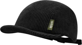 CLAPE Corduroy 5 Panel Baseball Cap Short Brim Trucker Hat Retro Vintage Flat Bill Snapback Dad Hat for Outdoor Activities