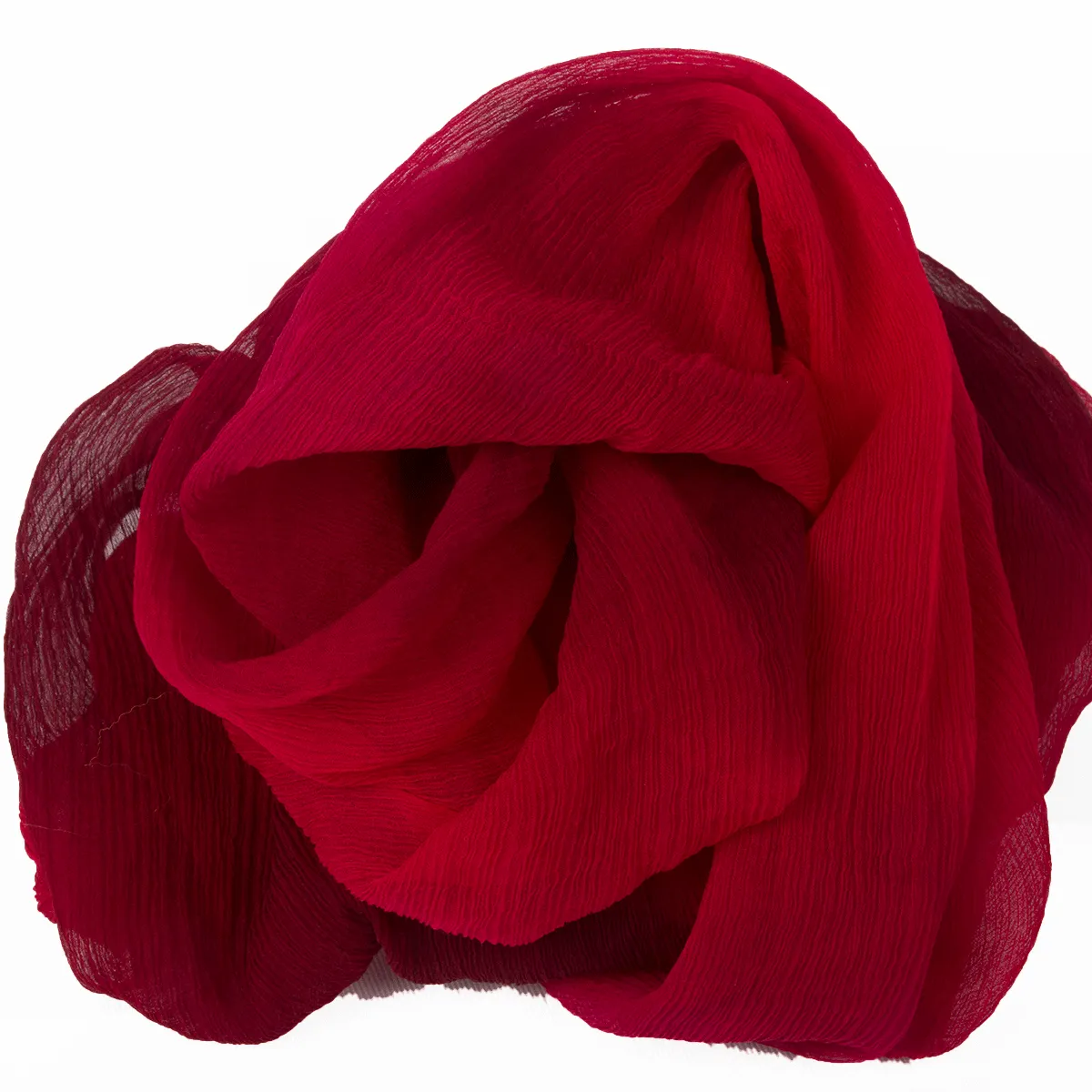 Crinkle Silk Chiffon - Rouge DL 57