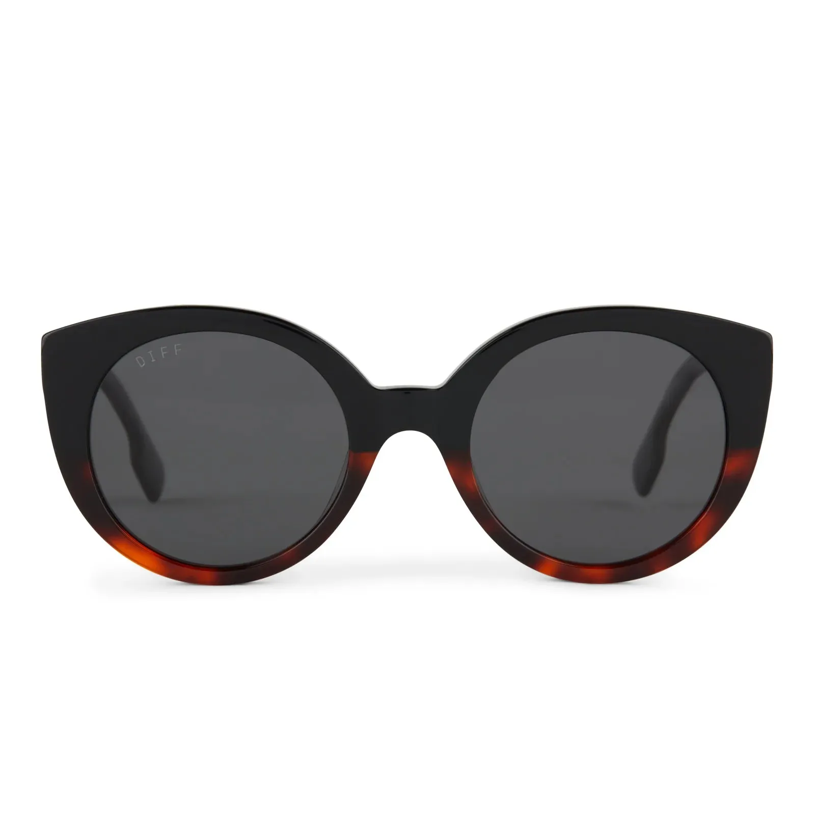 Diff Eyewear - Emmy - Dark Tortoise Grey Sunglasses (Add-On)