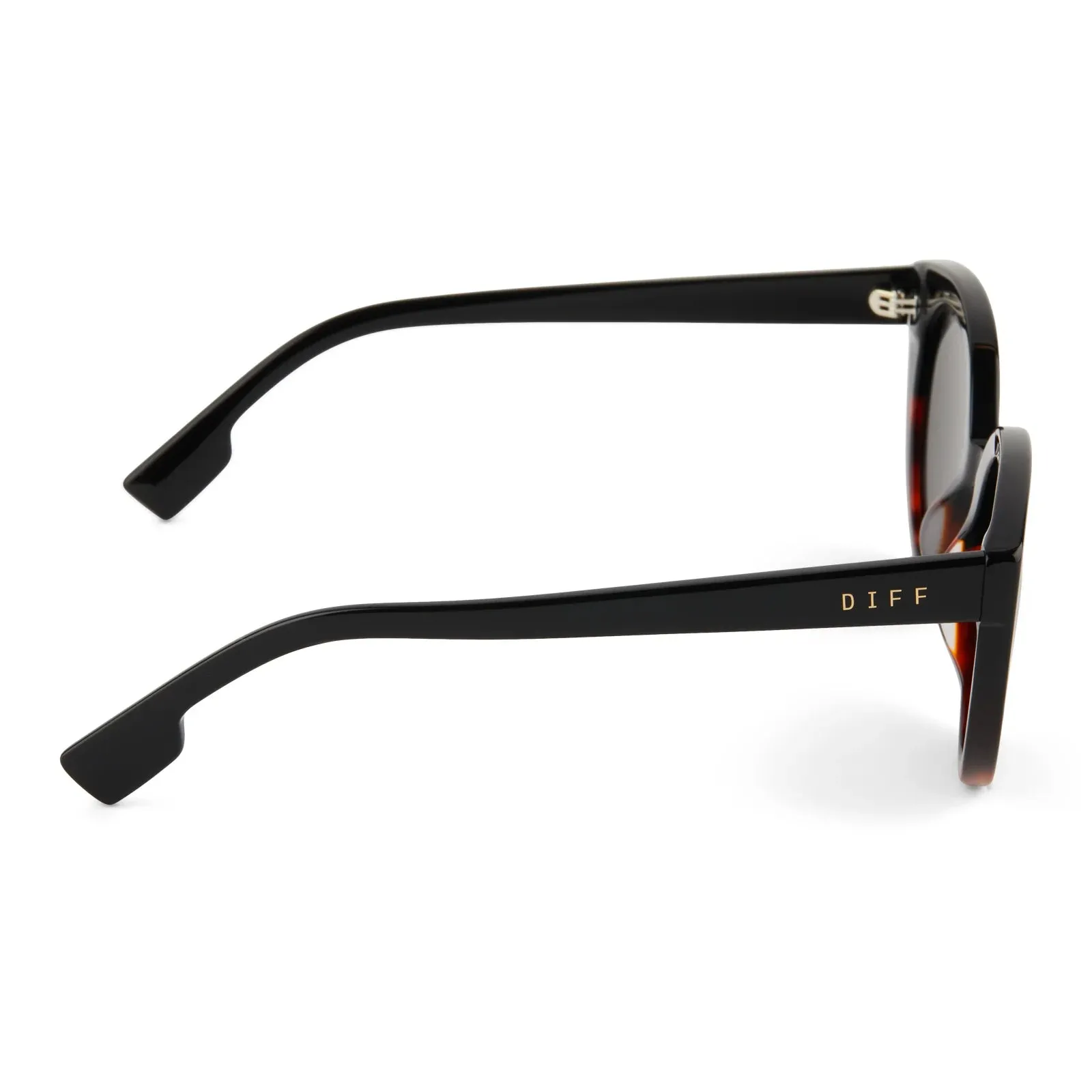 Diff Eyewear - Emmy - Dark Tortoise Grey Sunglasses (Add-On)