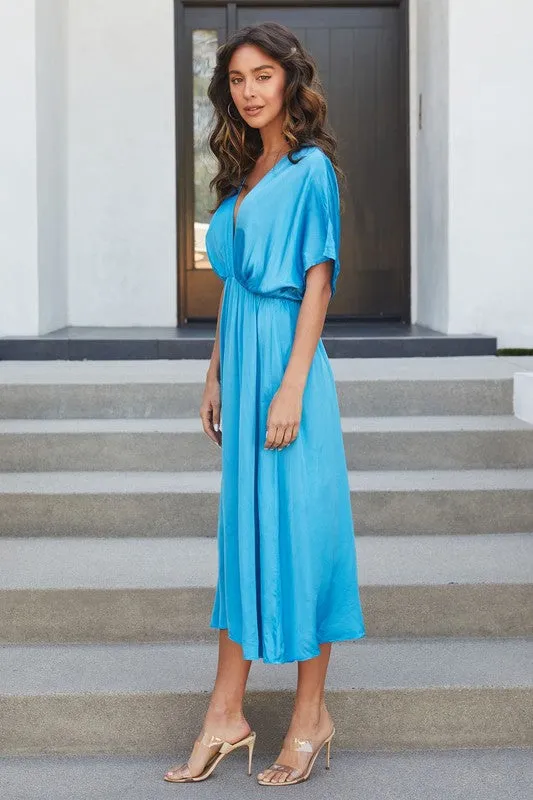 Dolman Satin Dress
