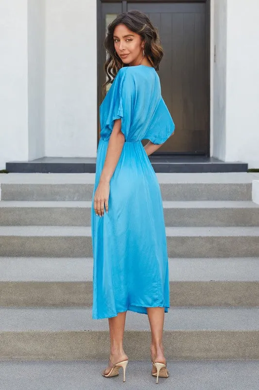 Dolman Satin Dress
