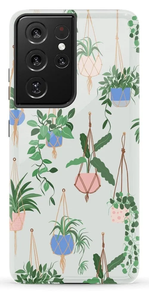 Hanging Around | Potted Plants Floral Samsung Case
