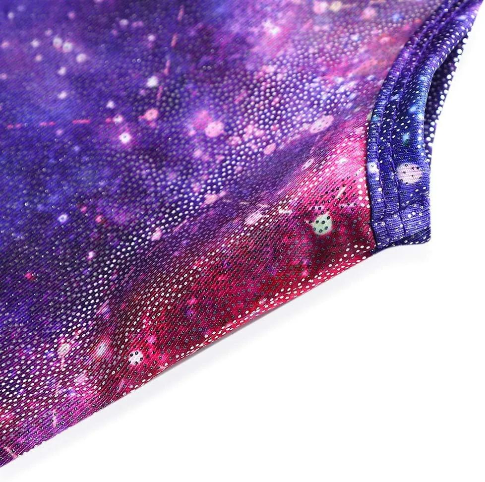 HOZIY Gymnastics Leotards for Girls with Shorts Toddlers Biketards Rainbow Unicorn Dinosaur Mermaid Leopard Flower Galaxy