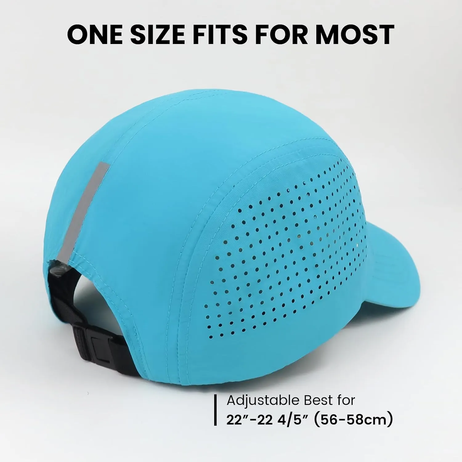 KOPHINOOR Baseball Cap Cooling Hat, Reflective Golf Running Hat for Men Women, Foldable Performance Hat for Outdoors