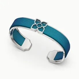 Lotus Silk Cuff - Peacock Green