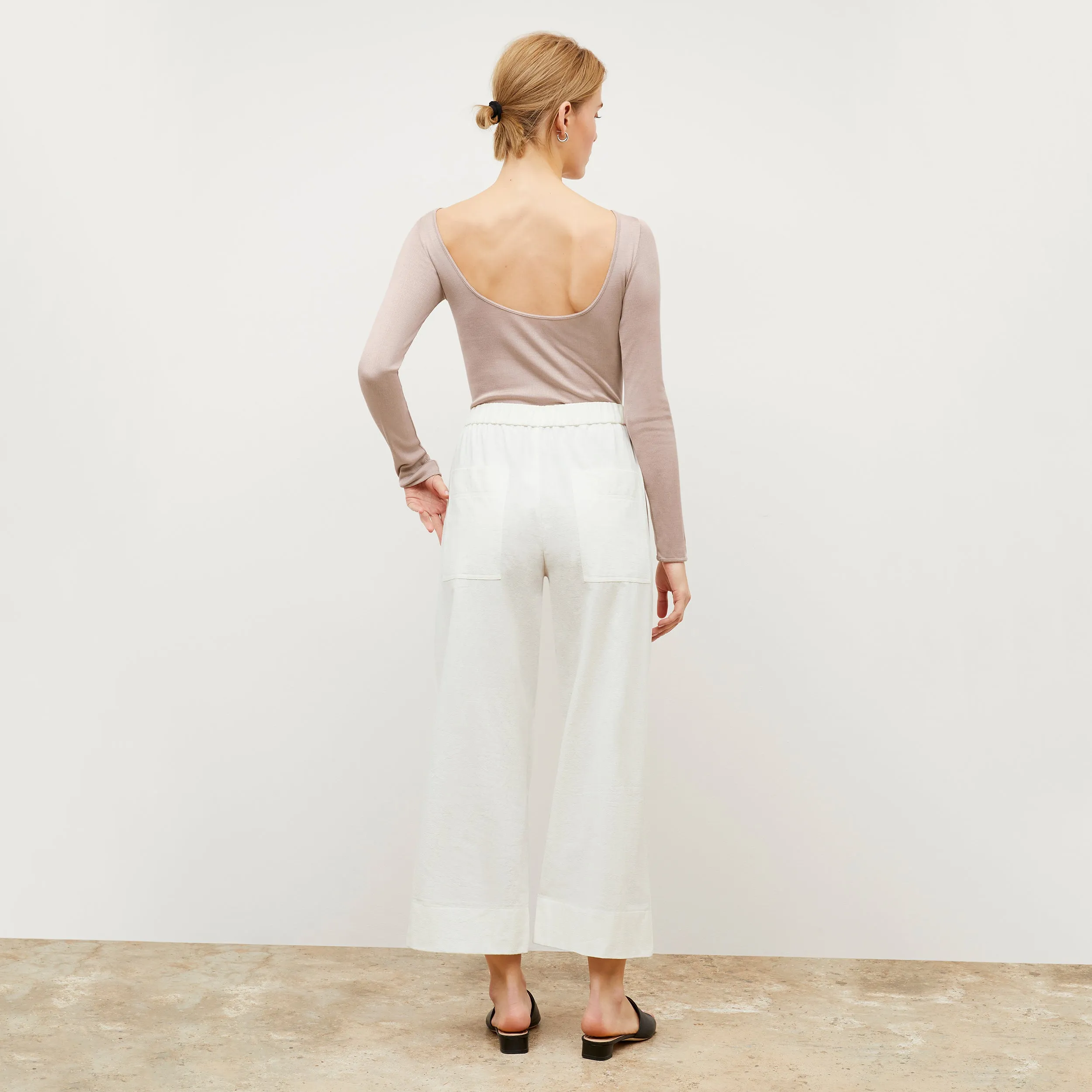 Meg Top - Ribbed Silk Jersey :: Blush