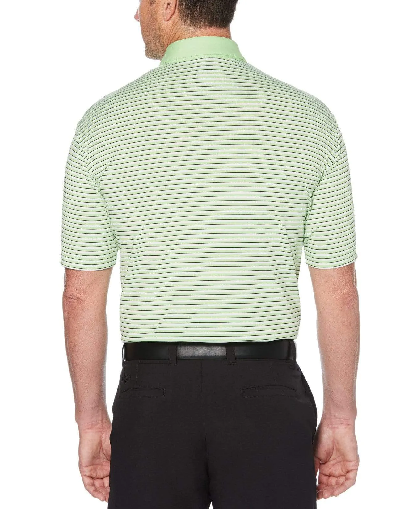 Mens 3-Color Stripe Polo