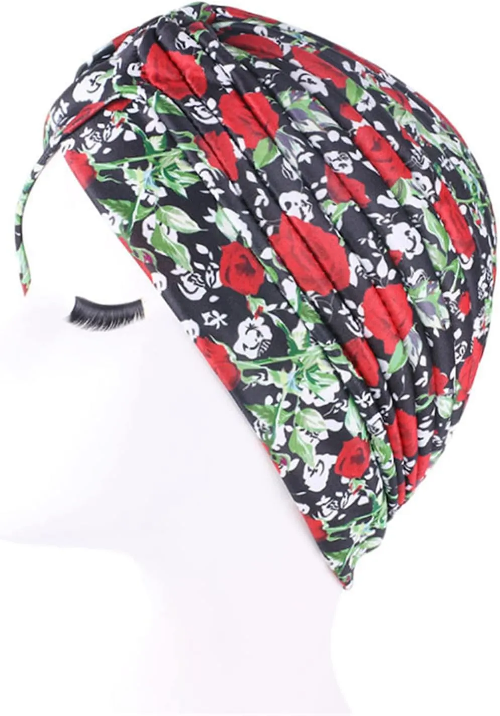 Qhome Women's Rasta Turban Indian Style Head Wrap Cap Hat Hair Cover Headband Various Print Design