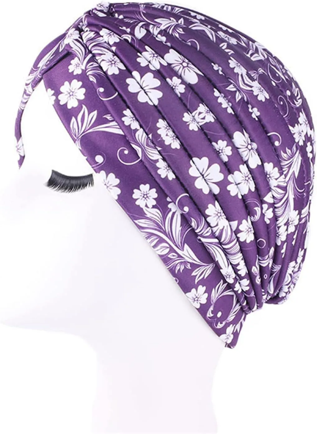 Qhome Women's Rasta Turban Indian Style Head Wrap Cap Hat Hair Cover Headband Various Print Design