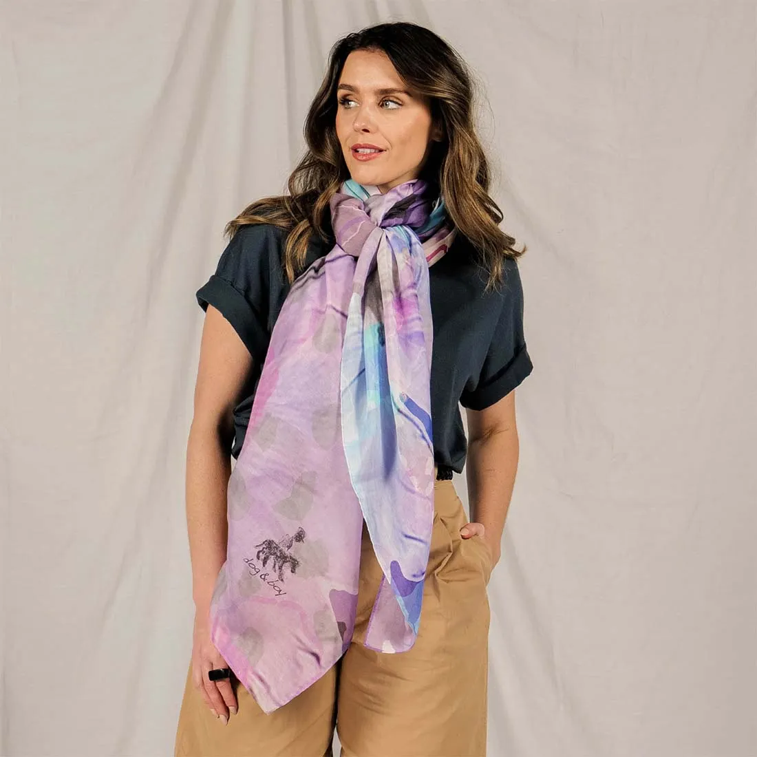 Rire Silk Cotton Scarf
