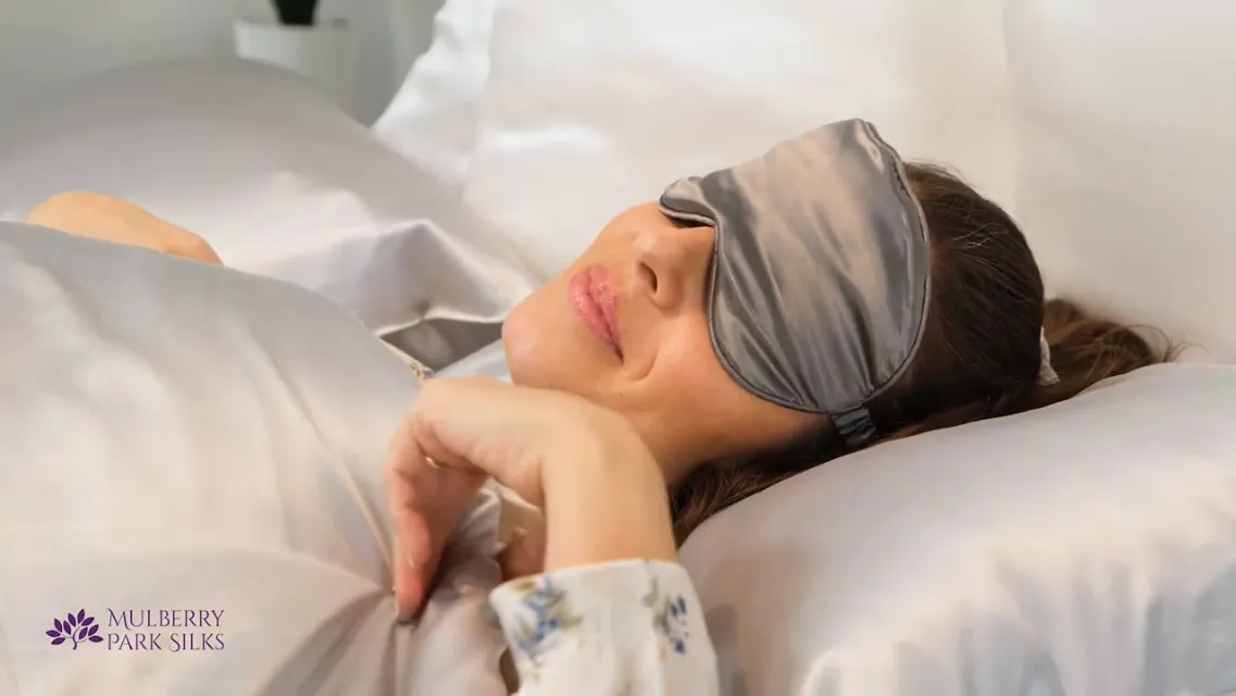 Silk Sleep Mask - Navy