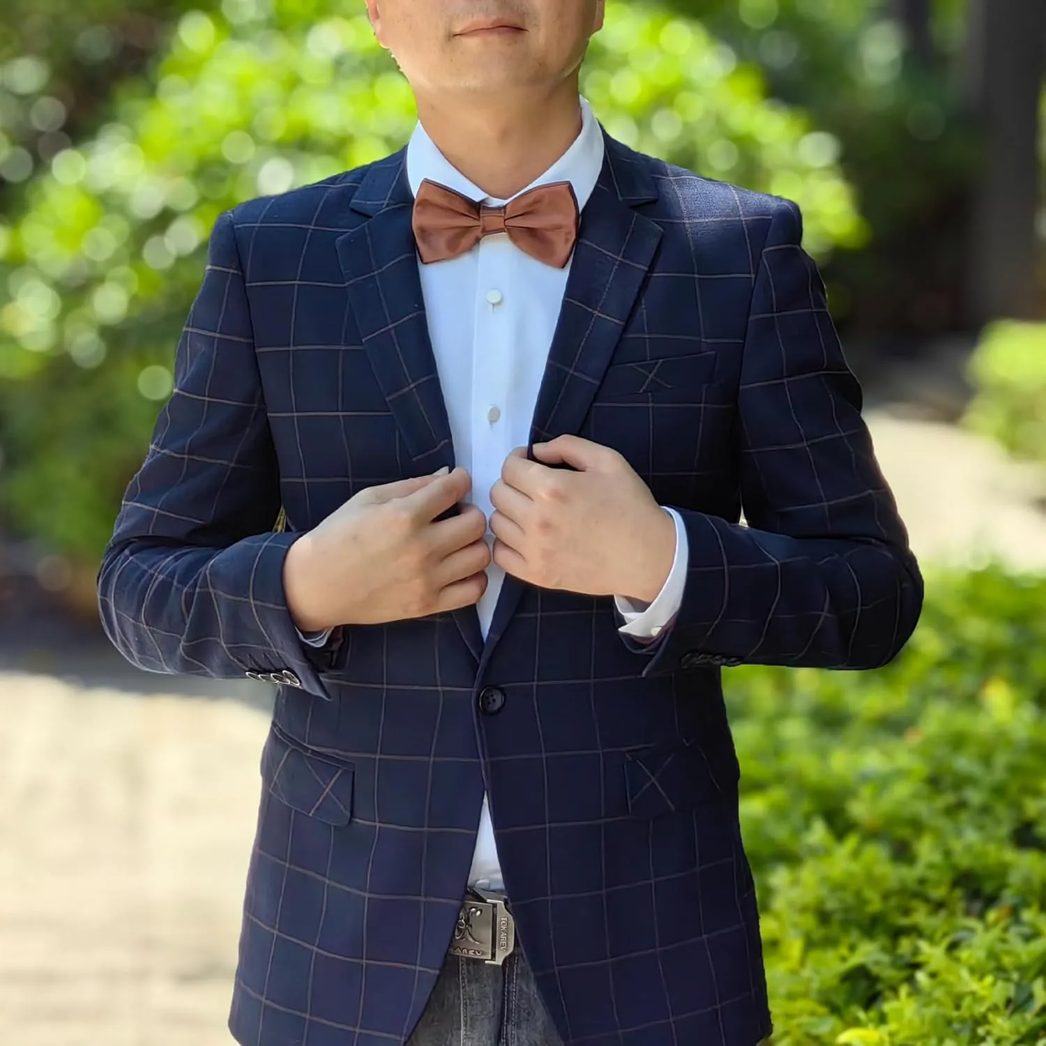 SYAYA Men's Bow Tie, Silk Bowtie for Men Pre-Tied Clip-On Formal Tuxedo or Weddings & Easter Day Dinner Parties U-MBT3